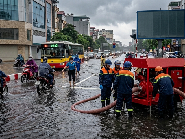 Đổi mới quản trị thoát nước, ứng phó rủi ro ngập đô thị trong bối cảnh khí hậu biến động