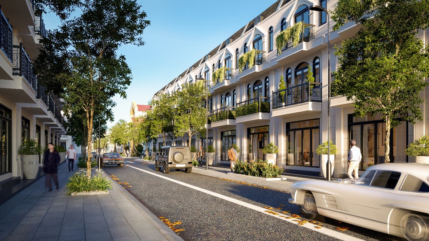 A street with trees and buildingsAI-generated content may be incorrect.